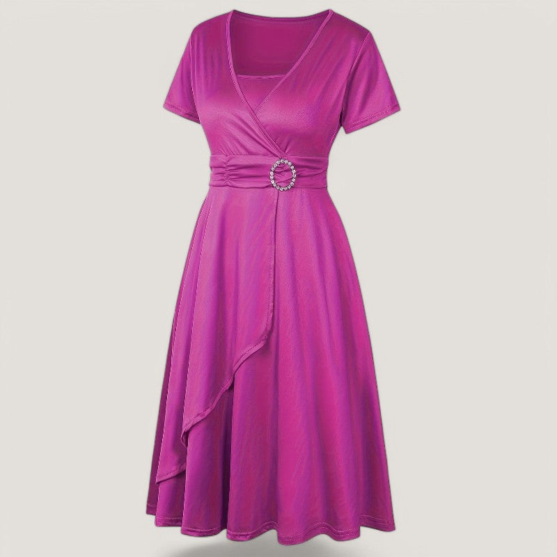 Kvinne Robe Asymmetrisk Med Strass 7