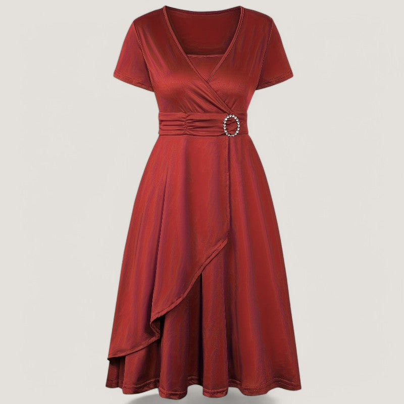 Kvinne Robe Asymmetrisk Med Strass 8