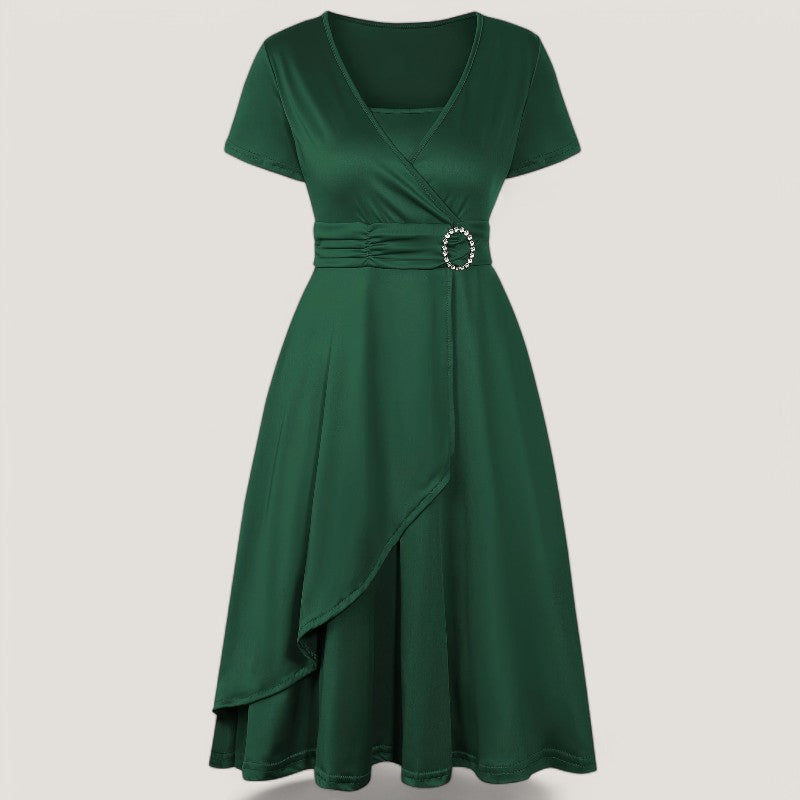 Kvinne Robe Asymmetrisk Med Strass 9