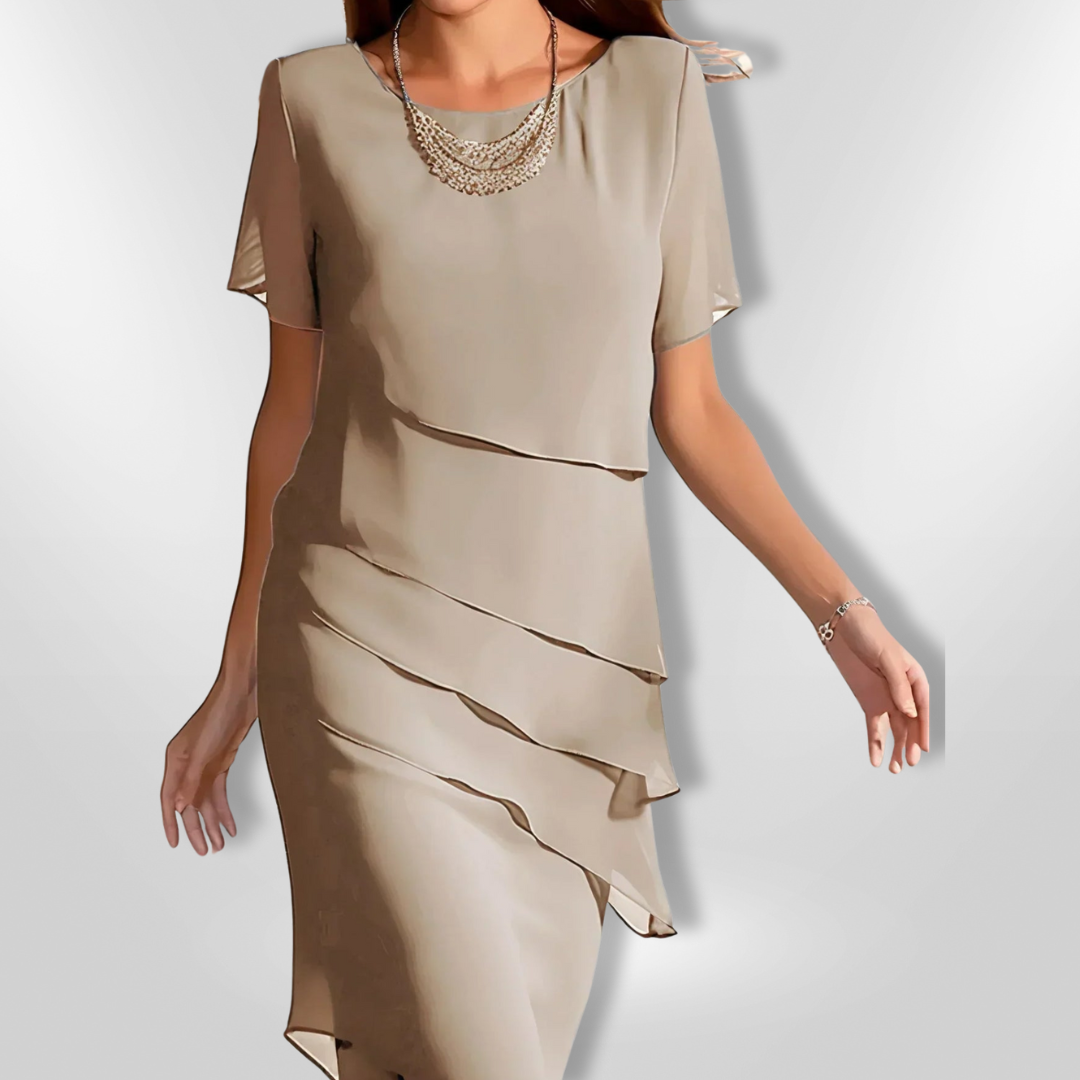 Kvinne Robe Elegant Chiffon 5