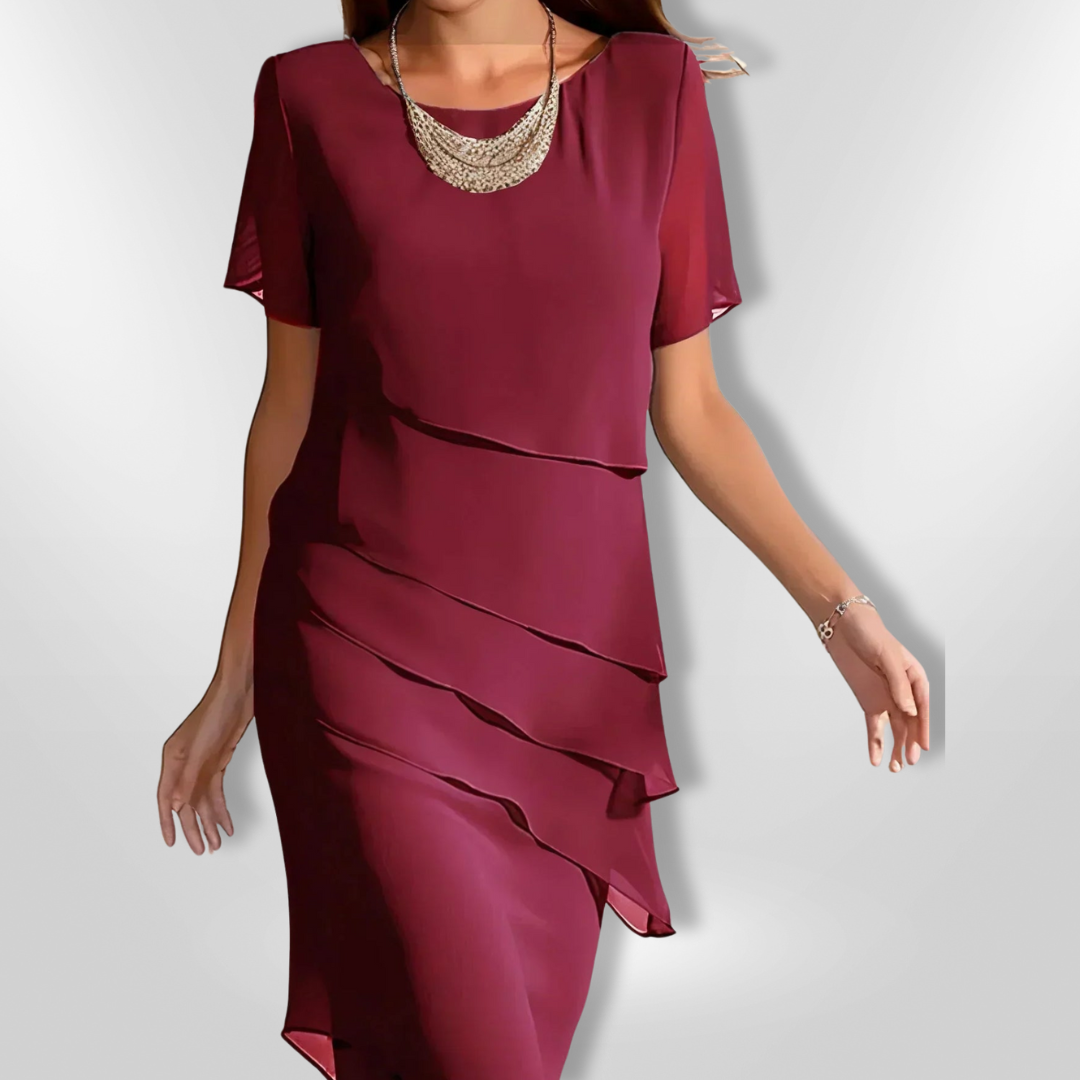 Kvinne Robe Elegant Chiffon 6