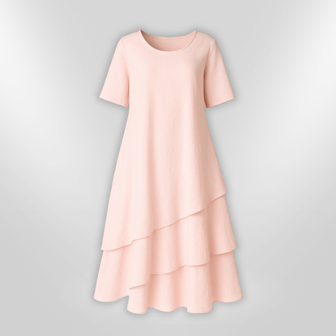 Kvinne Robe Elegant i Lett Bomull 3