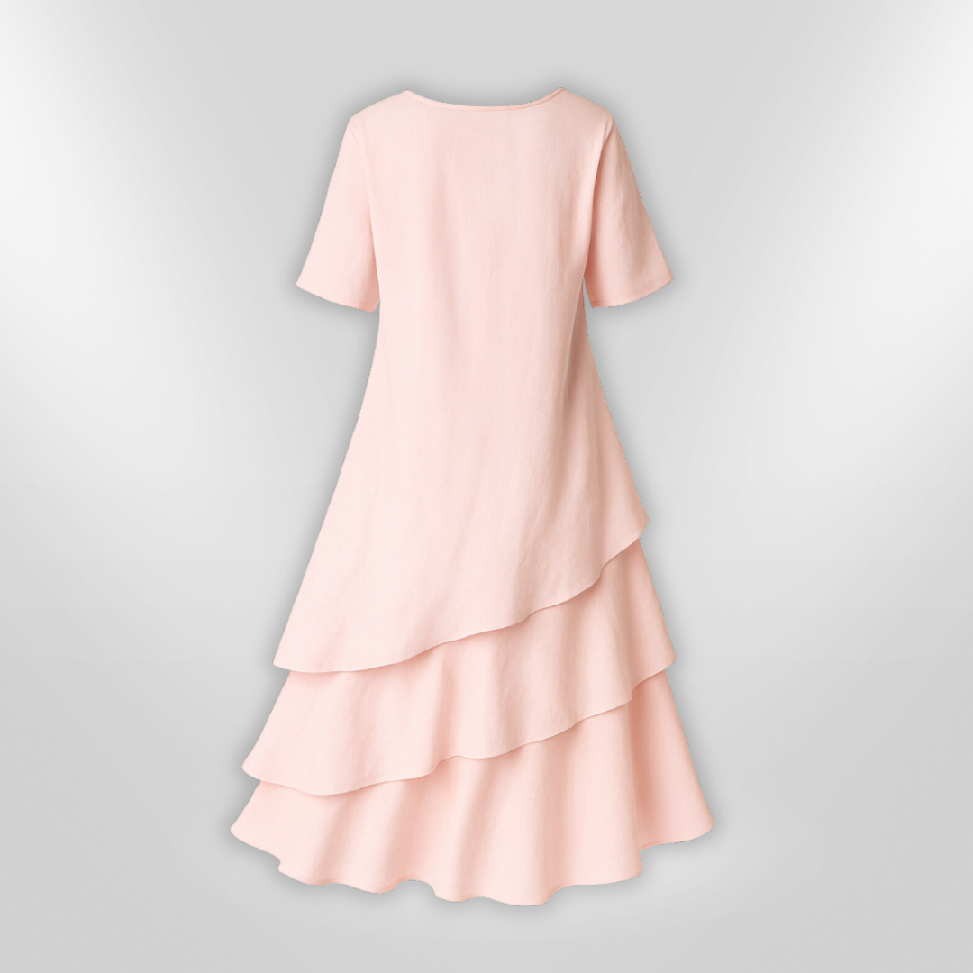 Kvinne Robe Elegant i Lett Bomull 4