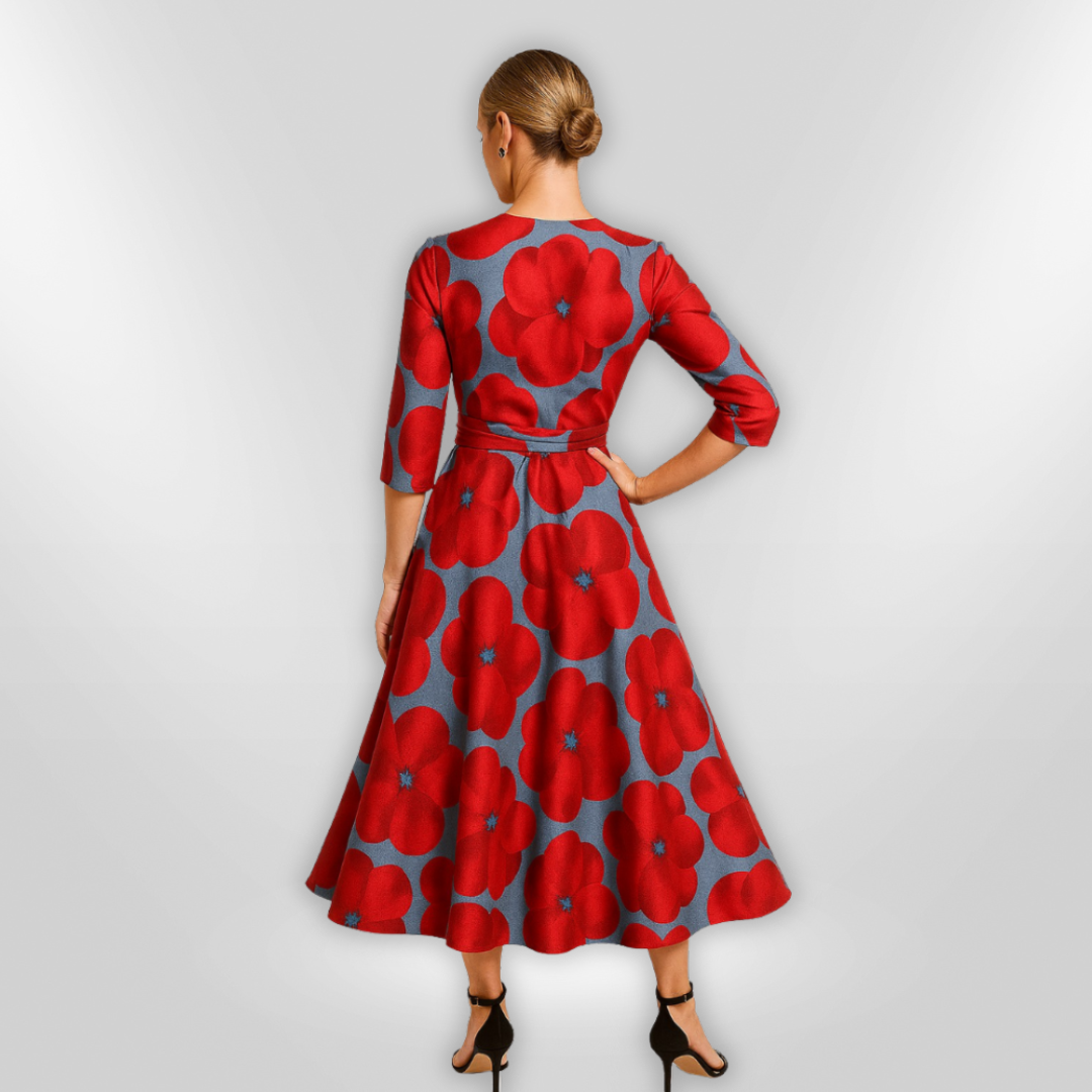 Kvinne Robe Floral Elegant 2