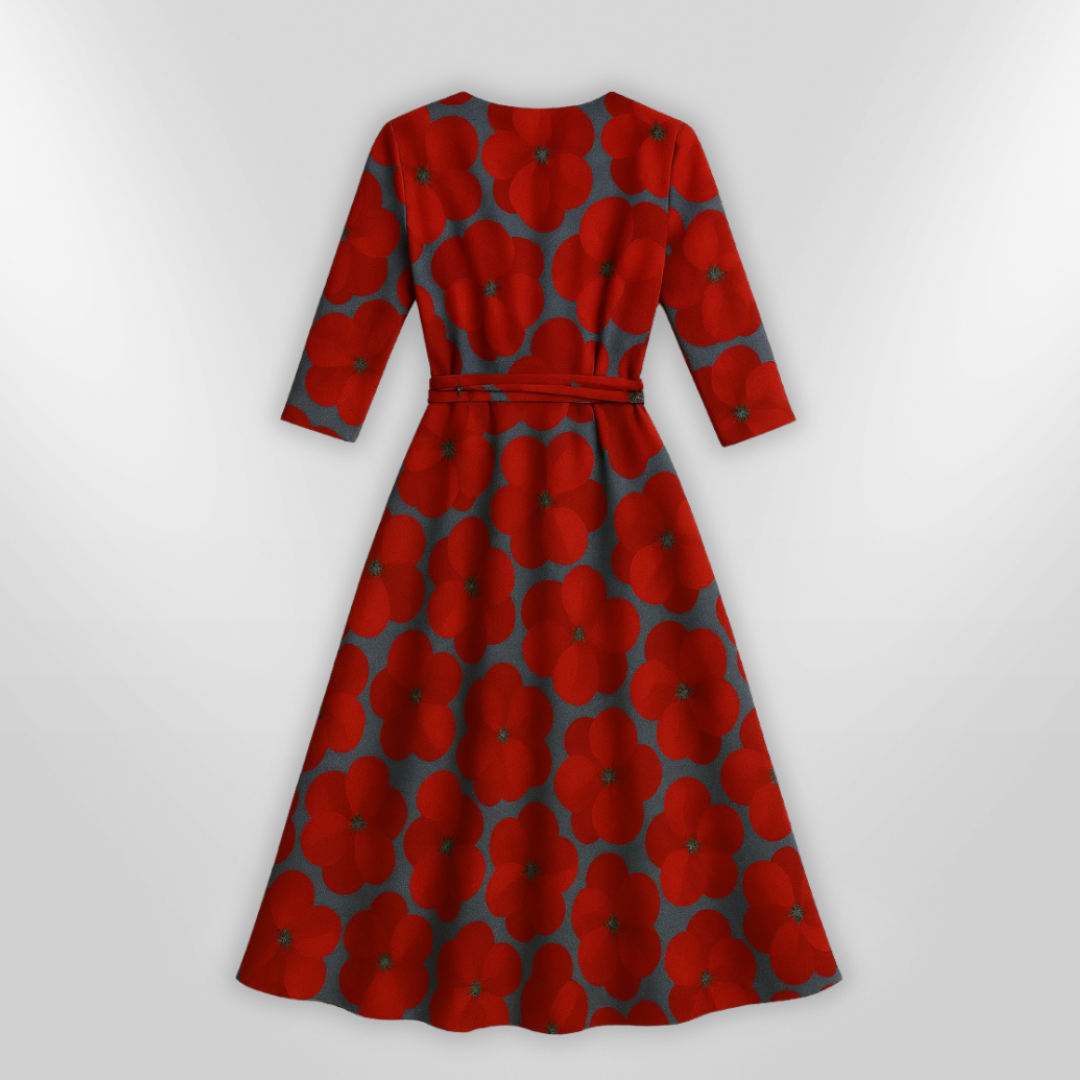 Kvinne Robe Floral Elegant 4