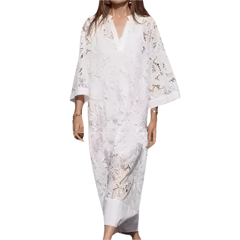 Kvinne Robe i Blonde Klassisk Stil Polyester 0