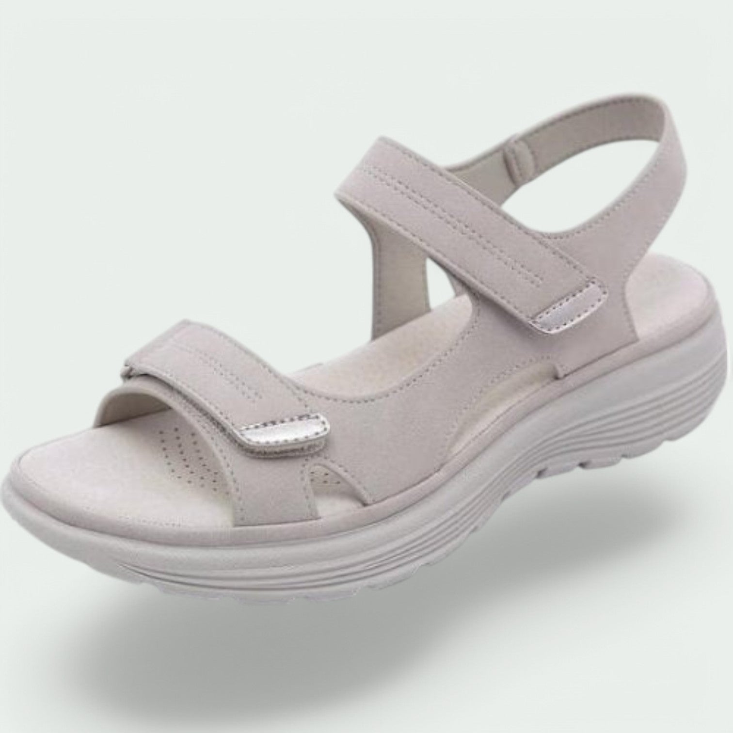 Kvinne Sandaler Justerbar Borrelås Pustende Stoff 3