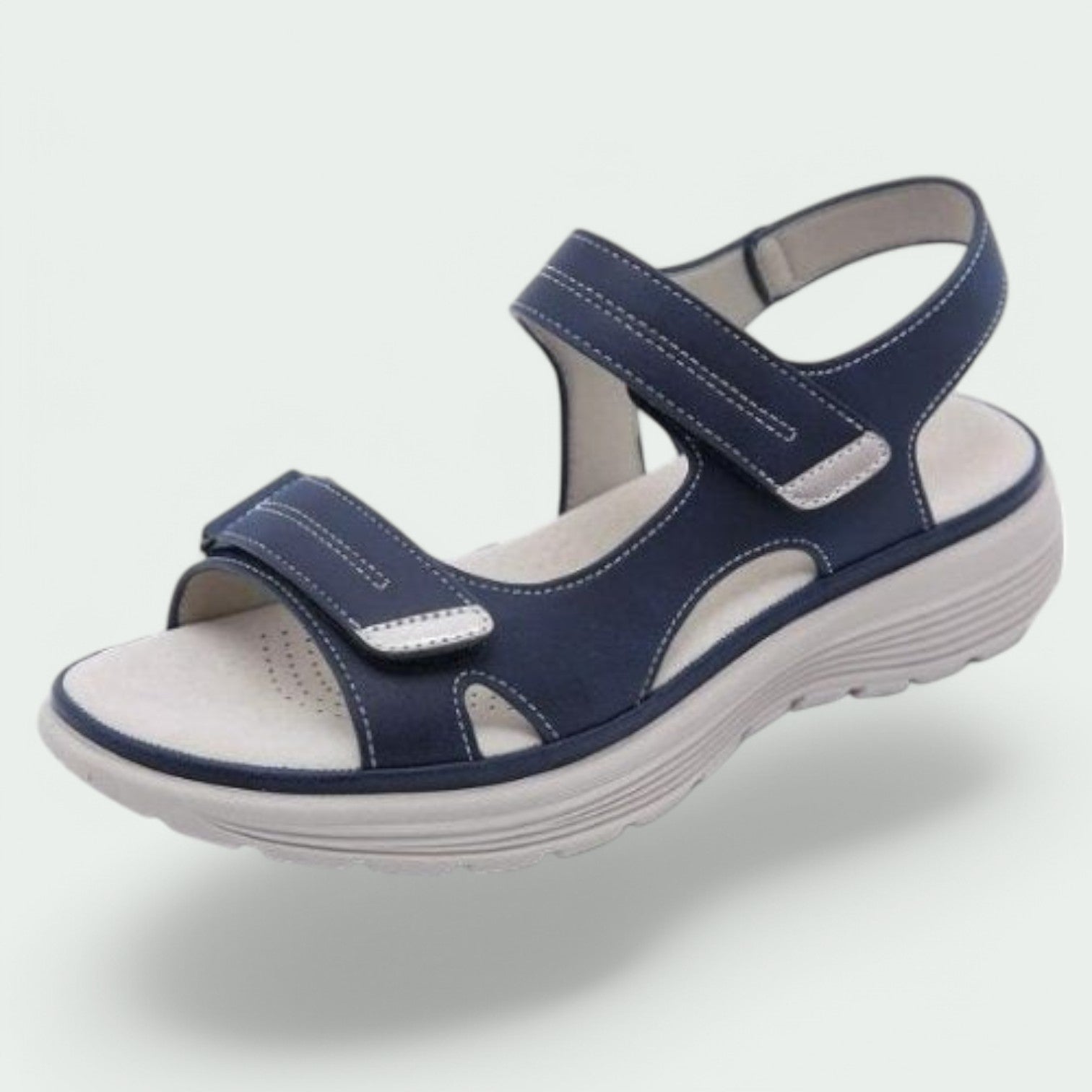 Kvinne Sandaler Justerbar Borrelås Pustende Stoff 4