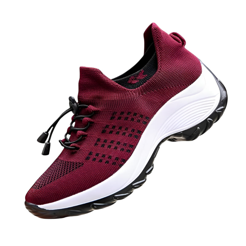 Kvinne Sko Komfortabel Snøring Gummisåle Pustende 0