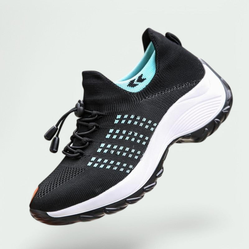 Kvinne Sko Komfortabel Snøring Gummisåle Pustende 1