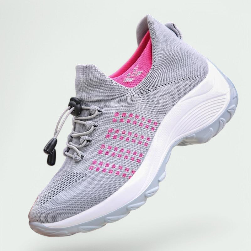 Kvinne Sko Komfortabel Snøring Gummisåle Pustende 6