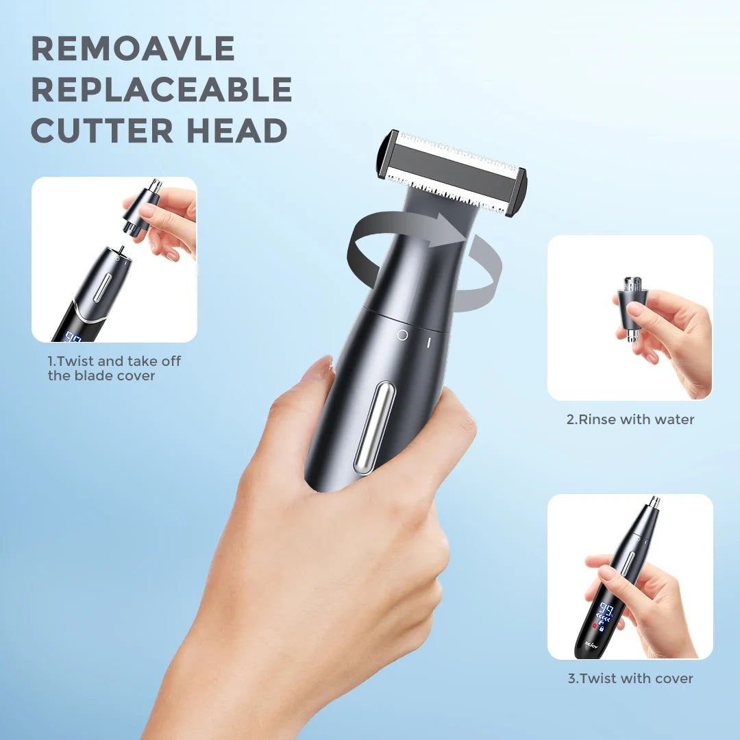 Kvinnelig Elektrisk Epilator 6 i 1 Multifunksjonell Trimmer 3
