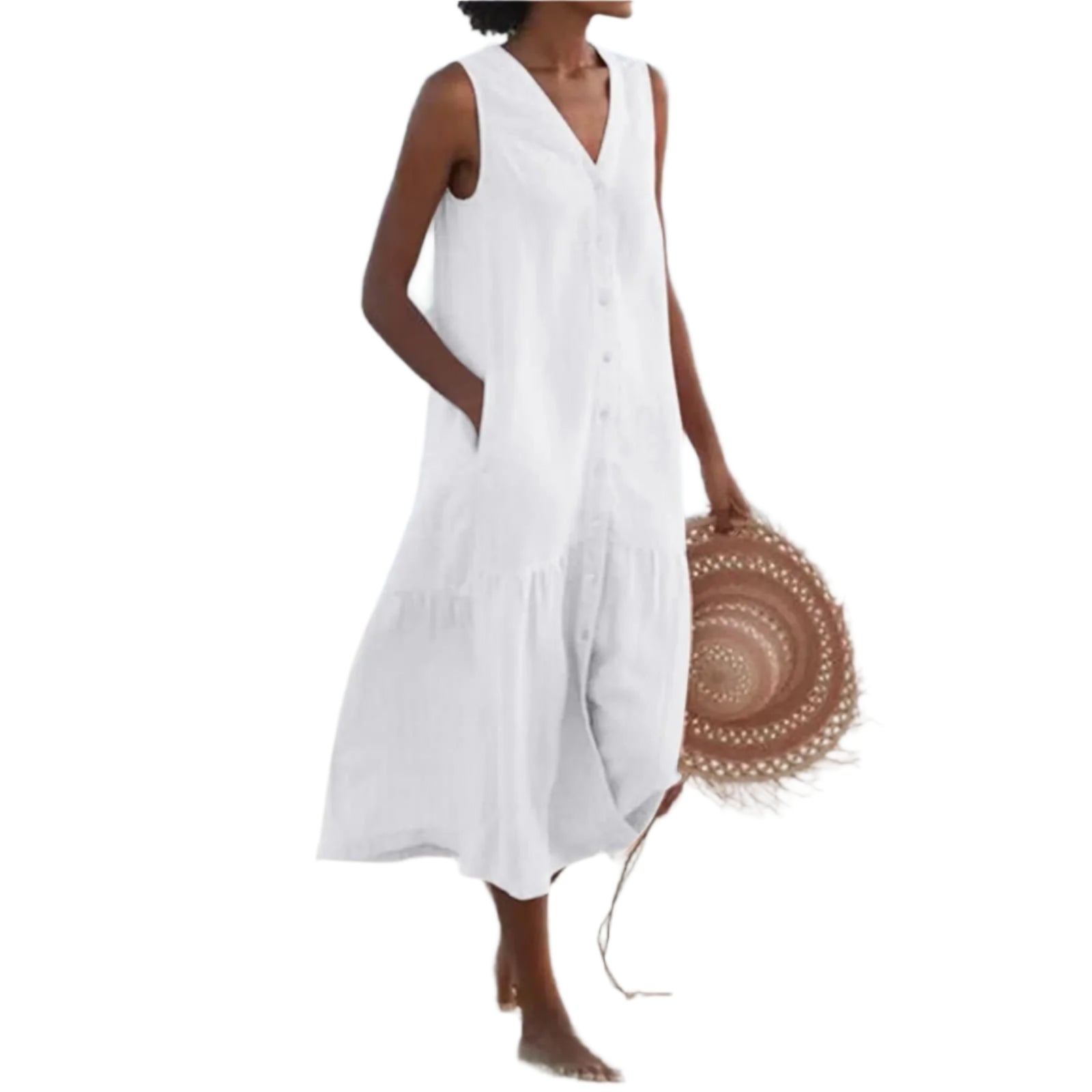 Kvinnenes Kjole med V-Utringning Moderne Design 0