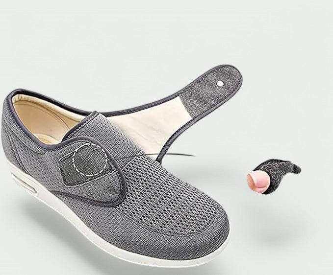 Kvinnenes Komfortable Sko med Borrelås – Pustende og Justerbare 3