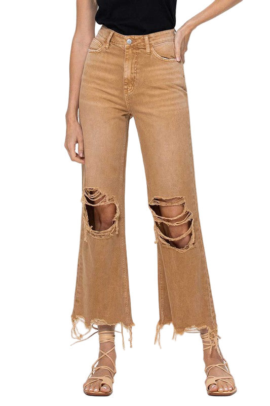 Kvinners Crop Flare Jeans Vintage 90-tall 0