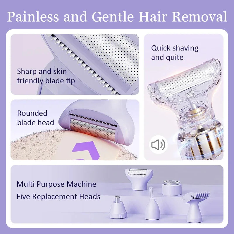 Kvinners Elektrisk Barbermaskin Multifunksjonell Trimmer 1