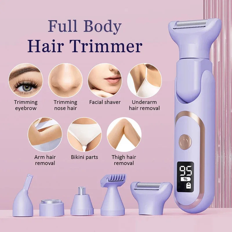 Kvinners Elektrisk Barbermaskin Multifunksjonell Trimmer 4