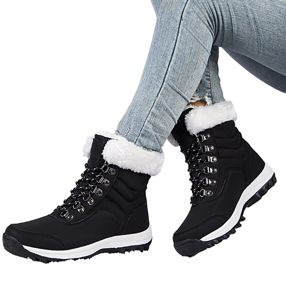 Kvinners Høye Snestøvler med Varm Foring 0