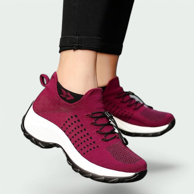Kvinners Komfortable Sko Pustende Mesh Sklisikker Såle 2