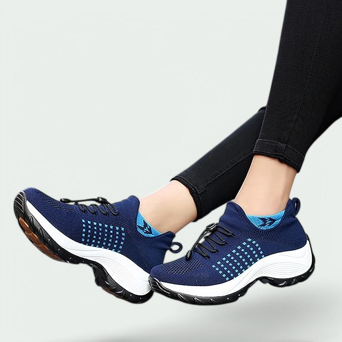 Kvinners Komfortable Sko Pustende Mesh Sklisikker Såle 3