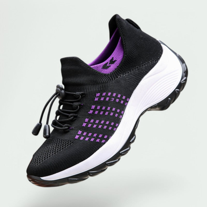 Kvinners Komfortable Sko Pustende Mesh Sklisikker Såle 5