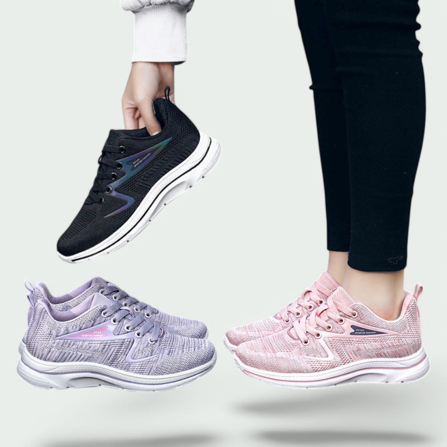 Kvinners Komfortable Sko med Stretch-Fit og Ekstra Grip 6