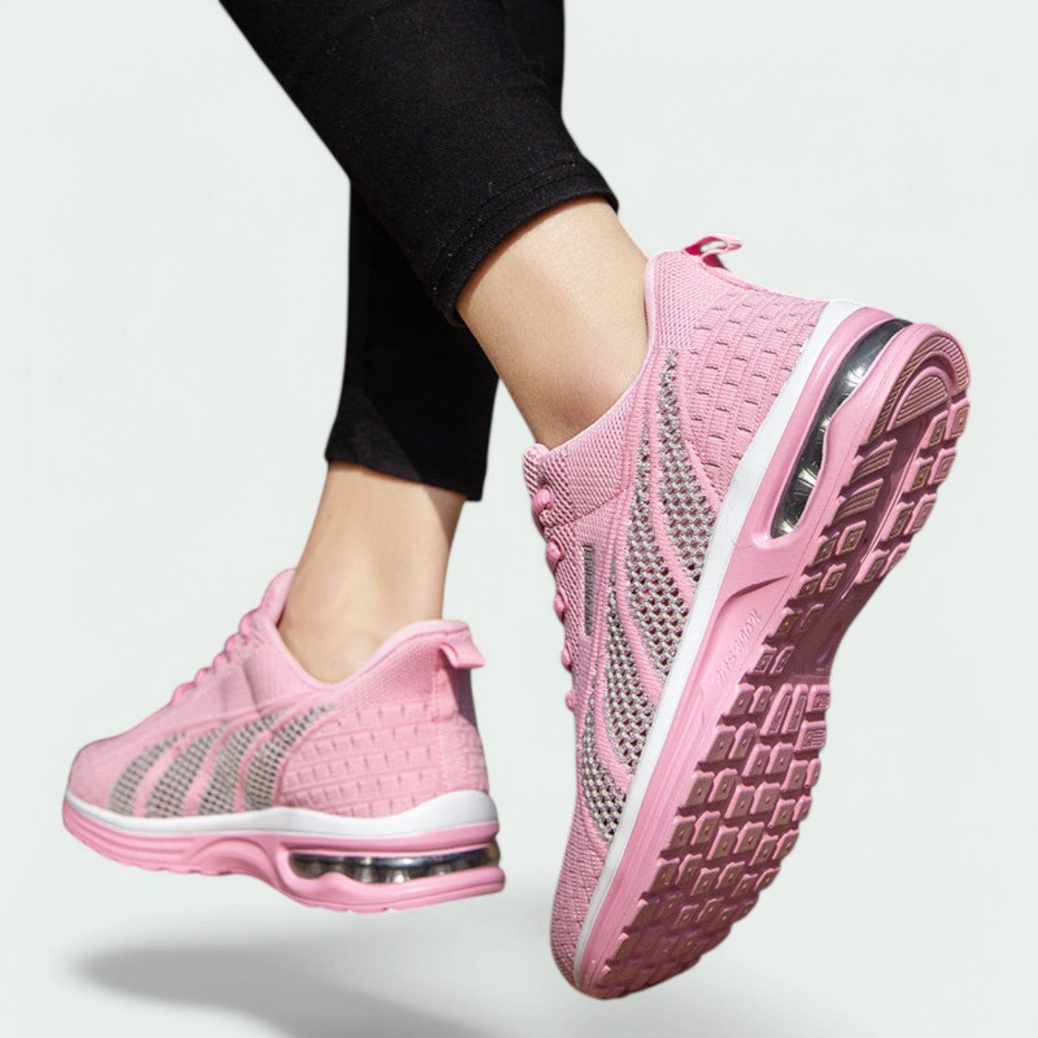 Kvinners Løpesko med Pustende Materiale og Støtdempende Hæl 2