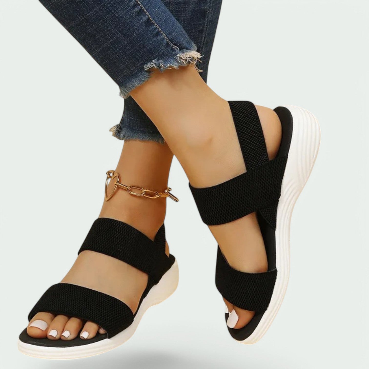 Kvinners Sandaler med Støtte og Pustende Materiale 5