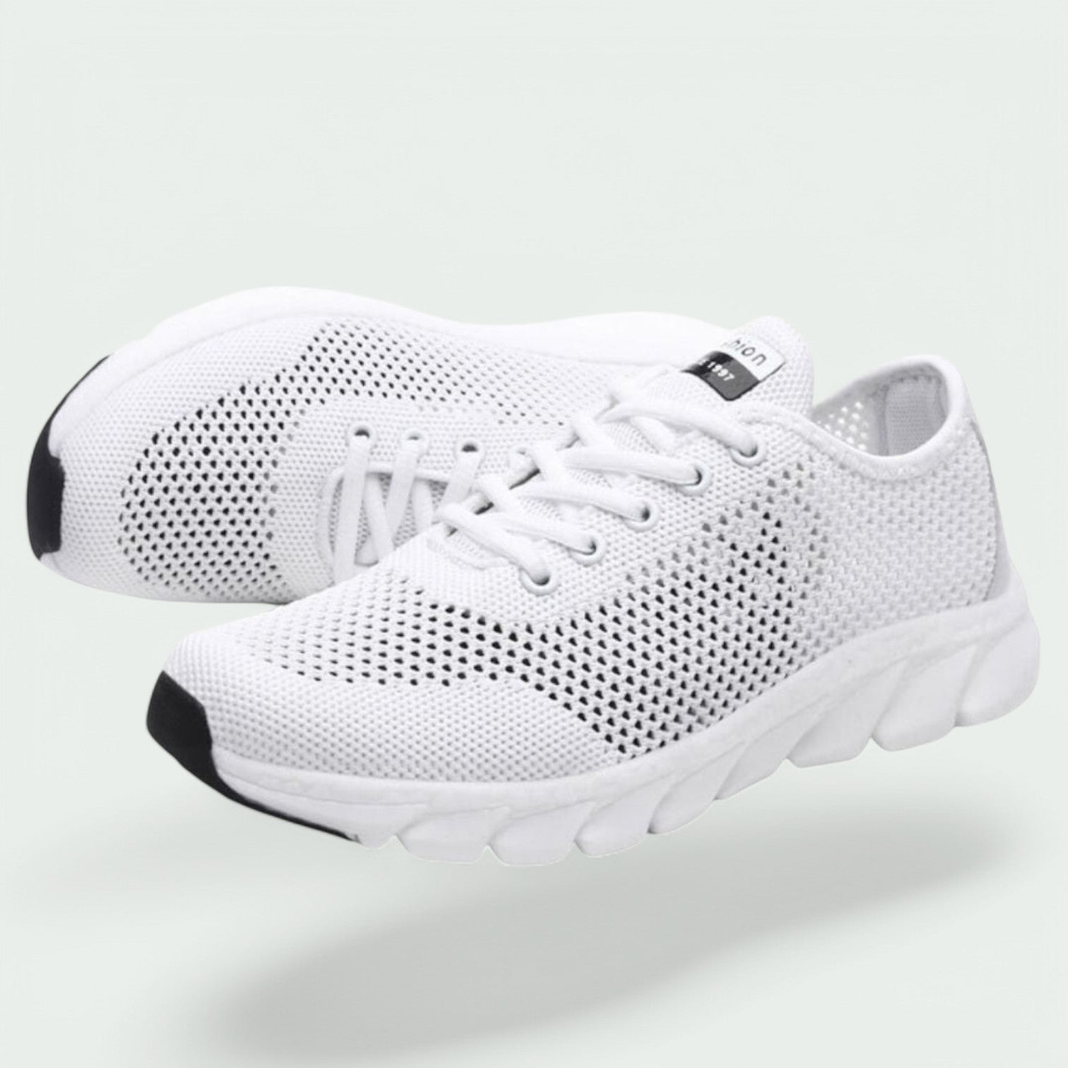 Kvinners Sneakers Pustende Tekstil Støttende Gummisåle 1