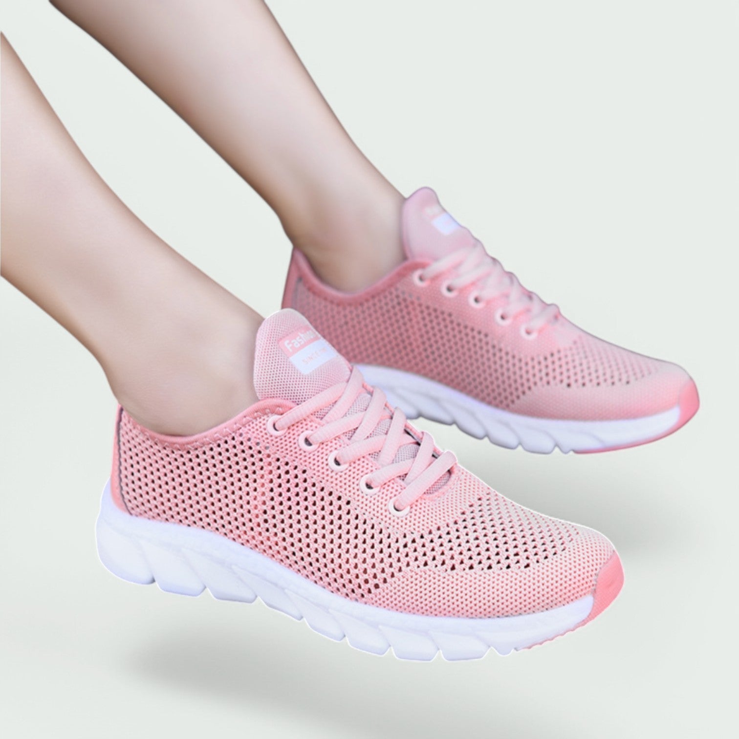 Kvinners Sneakers Pustende Tekstil Støttende Gummisåle 8