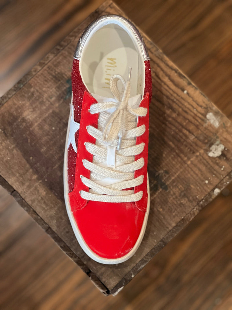 Kvinners Sneakers Sporty Tekstil Syntetisk 1