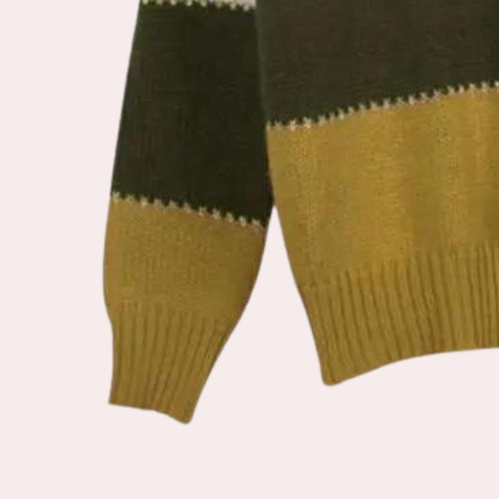 Kvinners Stripete Genser med Klassisk Design 6