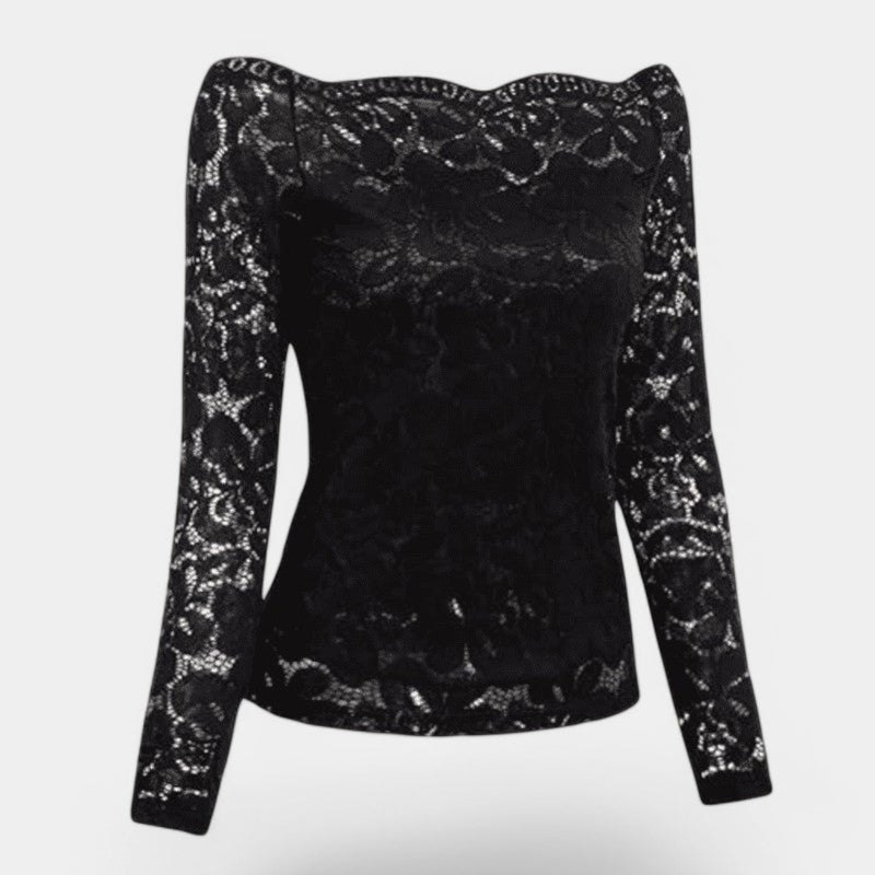 Kvinners Top med Utringede Skuldre i Blonde 2