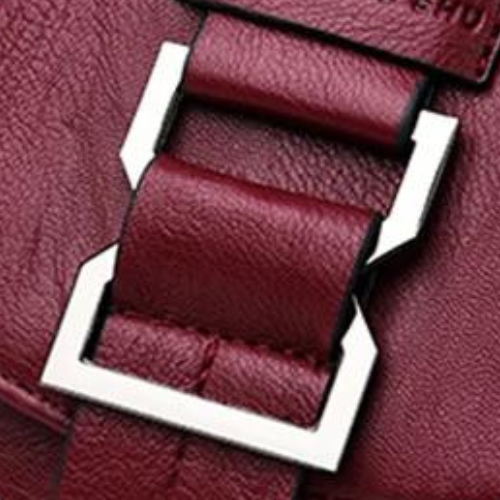 Kvinners Trendy Rygsekk i PU-Lær 2