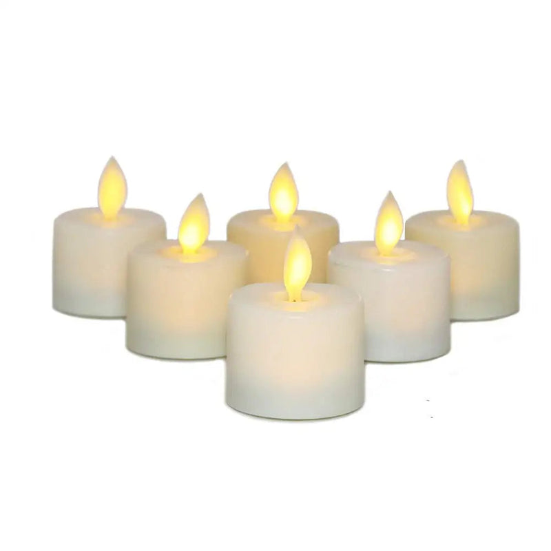 LED Tealight Candle Med Bevegelig Flamme For Innendørs Og Utendørs Dekorasjon 5