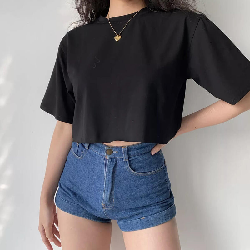 Løs Crop Top