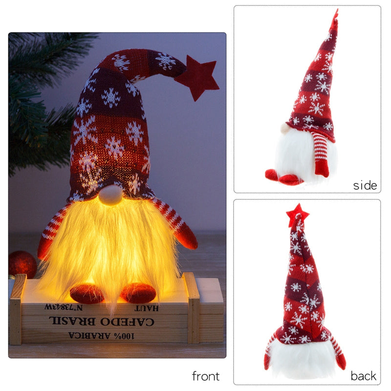 Lysende Julegnom Gnome