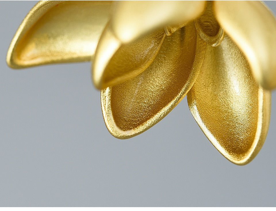 Magnolia Blomst Dingle Øredobber