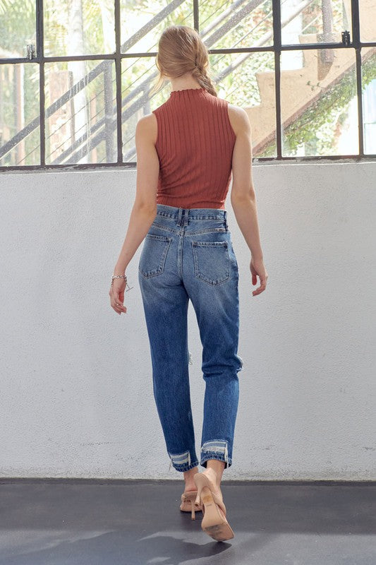 Mamma Fit Denim Jeans Høy Midje 3