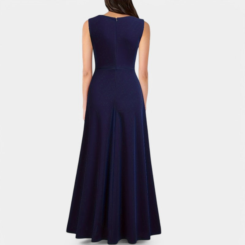 Maxikjole Dame A-Linje V-Hals Polyester 6