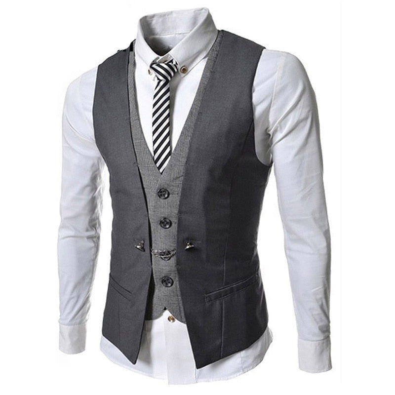 Menn Business Vest Dress