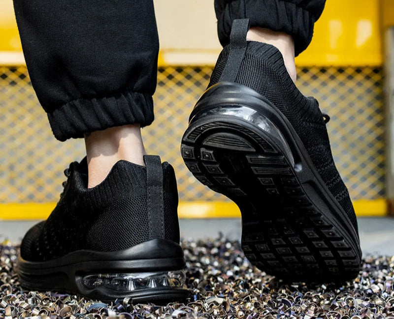 Menns Arbeidssko Joggesko Med Stål Tå Sporty Design 3