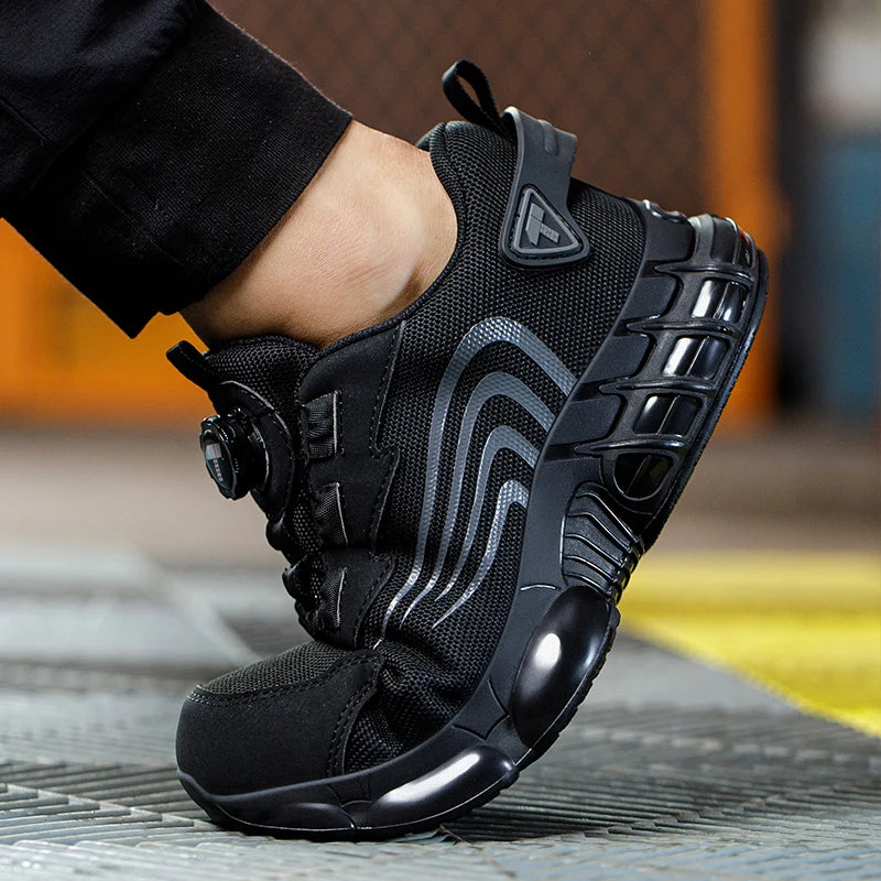 Menns Arbeidssko Sporty Design med Roterende Knapp 5