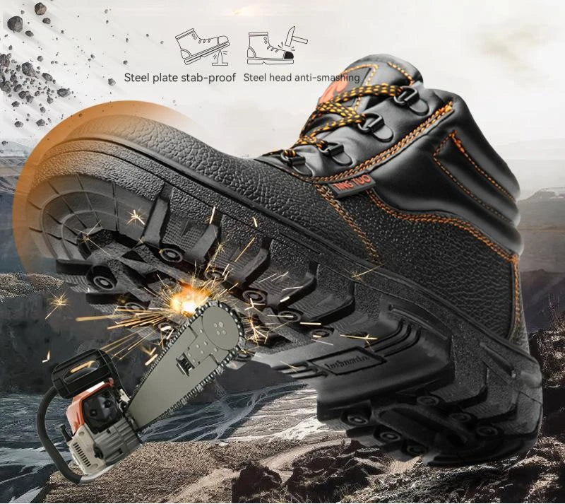 Menns Arbeidssko Sporty Design med Sikkerhetsfunksjoner 2
