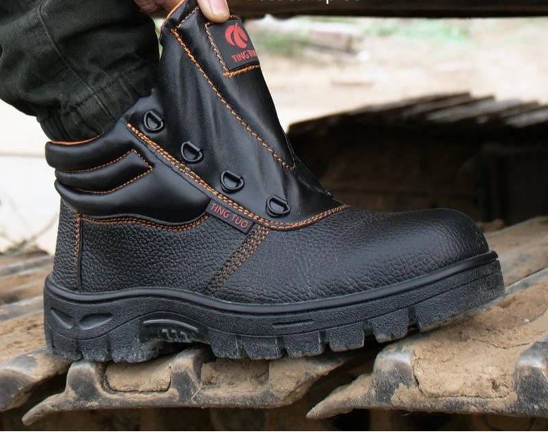 Menns Arbeidssko Sporty Design med Sikkerhetsfunksjoner 4