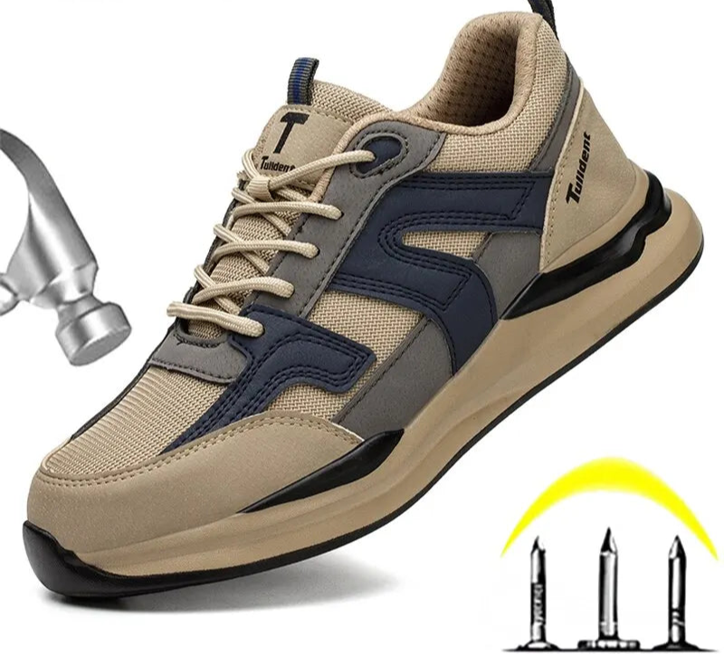 Menns Arbeidssko med Stål Tåhette og Punkteringssikring Moderne Design 0