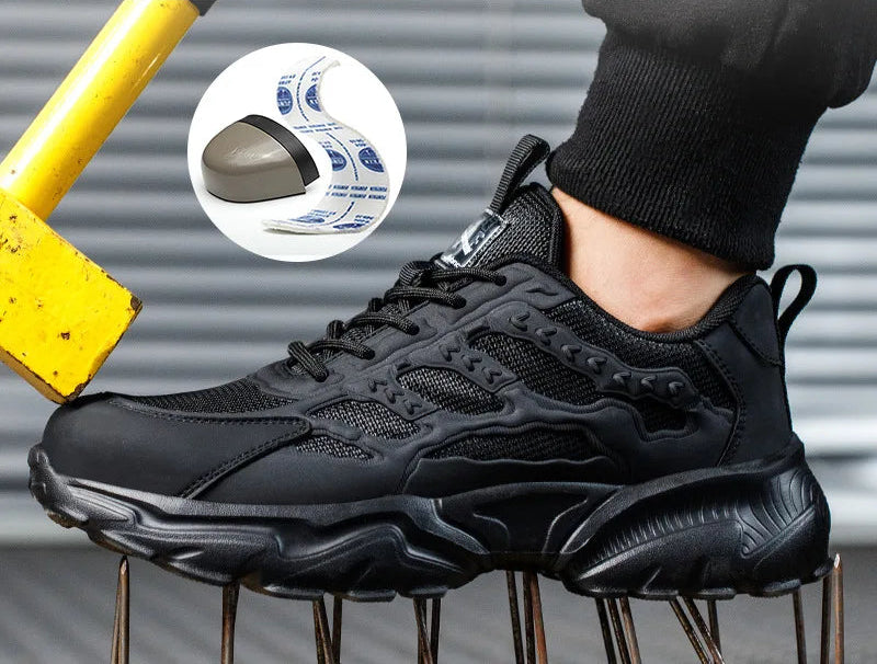 Menns Sikkerhetssko Pustende med Stål Tå og Sklisikker Såle 1