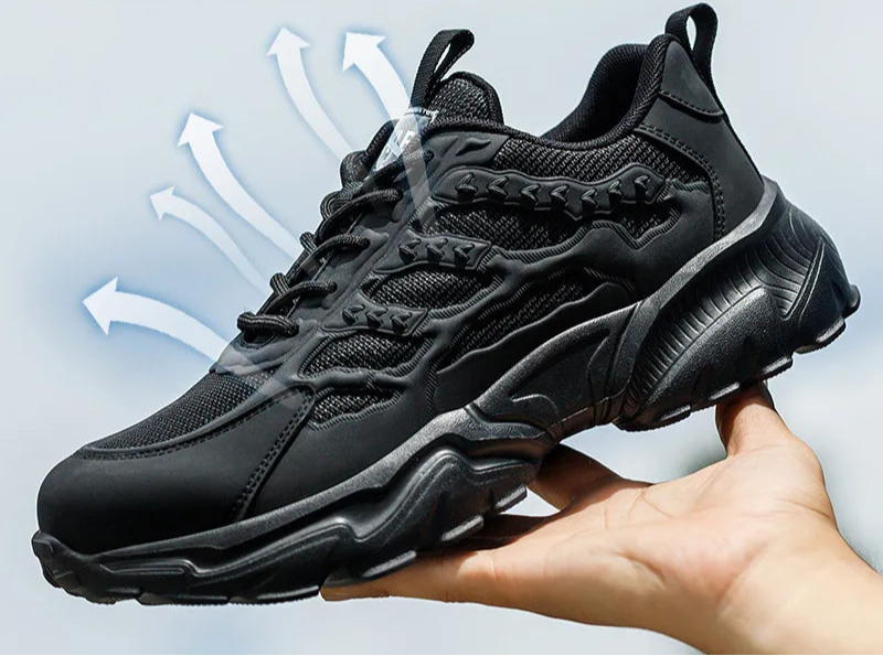 Menns Sikkerhetssko Pustende med Stål Tå og Sklisikker Såle 4