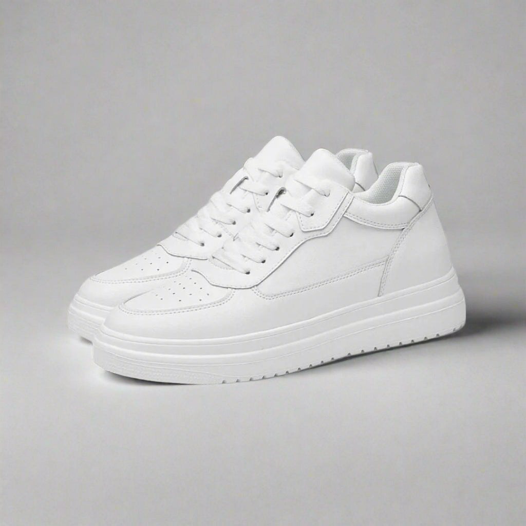 Menns Sneakers med Skjult Høyde og Minimalistisk Design 1