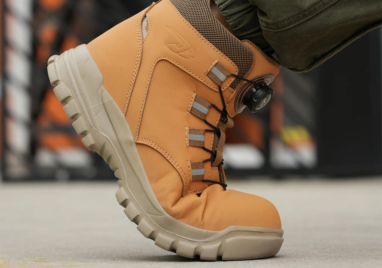 Menns Vanntette Arbeidsstøvler med Stål Tå Moderne Design 3